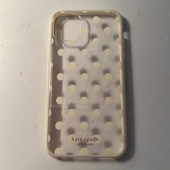 kate spade Cell Phones & Accessories Kate Spade White Polka Dot